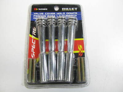 SHLPDFM 14 PCS/SET Black Colour Steel Valve Cover Hold Downs Mini Tab Kit Chrome Valve Cover Mini Spreader Tabs Fits For Big Block Chevy 396 427 454 502 - View #10