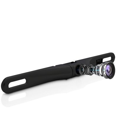 Pyle License Plate Rear View Camera - Built-in Distance Scale Lines Backup Pa...