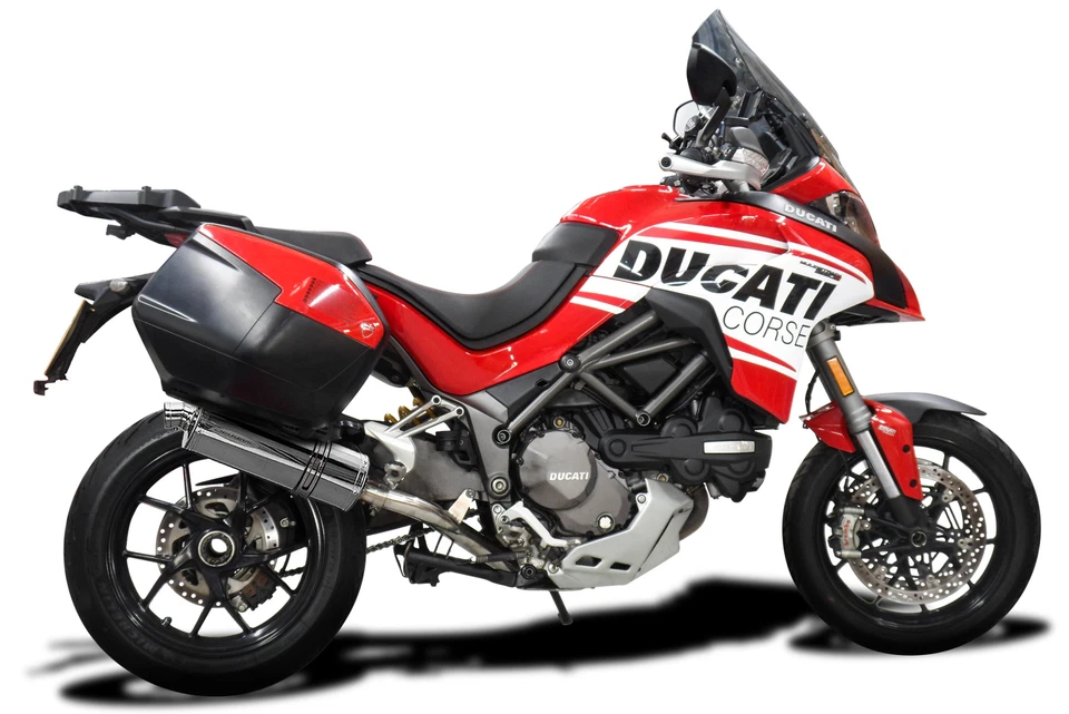 Ducati Multistrada 1200S 1260S  Slip On 14"  Stainless Oval Muffler 15-20 - Image 3 of 3