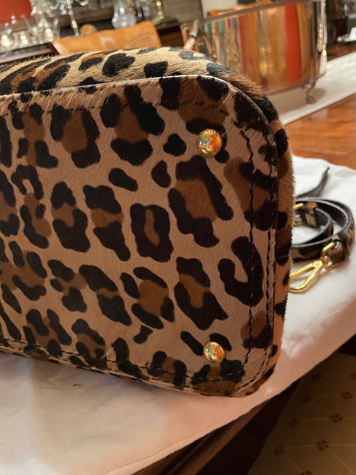 Prada, Leopard Bowler eBay