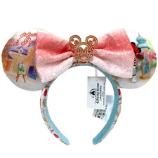 Disney Parks Epcot France World Showcase Minnie Ears Paris 2024 Headband NWT
