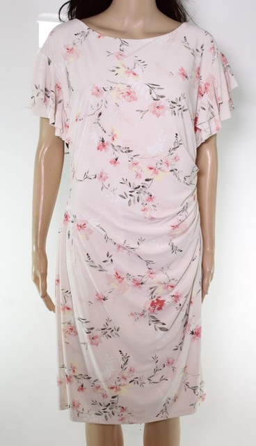 ralph lauren pink floral dress