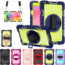 For Samsung Galaxy Tab A A7 A8 A9 S7 S8+ Heavy Duty Stand Case Hard Cover Strap~