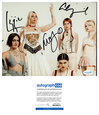 * THE LAST DINNER PARTY * signed 8x10 photo * ABIGAIL, LIZZIE & GEORGIA * ACOA