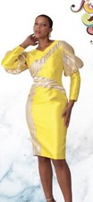 CHANCELLE DRESS/LENGTH 42"/SIZE 20/NEW W TAG/RETAIL$189/LINED/YELLOW