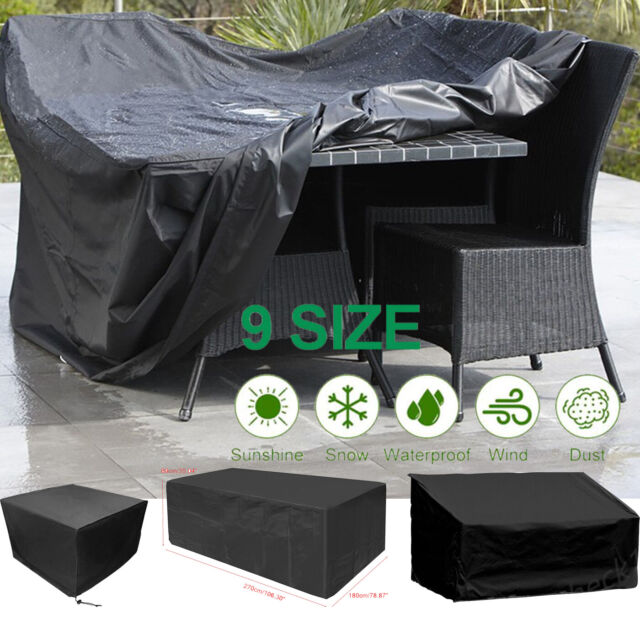 Furniture Cover Waterproof Garden Rattan Outdoor Patio Table Bench Protection UK