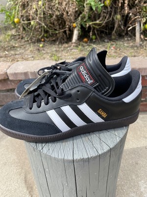Adidas Samba Classic Indoor Soccer Shoes 034563 Core Black/Cloud White Sz  8🔥 | eBay
