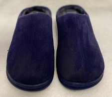 Dearfoams Men's Memory Foam Clog Comfort Slippers Navy Indoor Outdoor Small 7-8