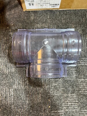 Box of 5-Georg Fischer Contain-it Clear Secondary-Containment Fitting 4601-040