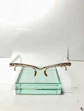 Vintage B L Browline Eyeglass Frames 4 1/4-5 1/2  18-46 1/10 12k GF semi-rimless