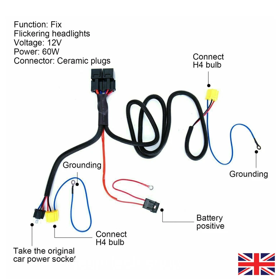 Headlight Loom Upgraded uprated loom harness VW Golf mk1 mk2 Corrado Scirocco - Image 4 of 4