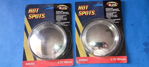 Hot Spots Rearview Blind Spot Mirror Stick On 3.75 Inches 49203 CIPA Lot Of 2