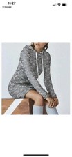 Fabletics Nubby Knit Yukon Hooded Sweater Dress Size SS Small Slim