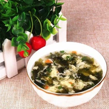 Different Tastes Instant Vegetable Egg Soup Fast Food  Delicious Healthy Food
