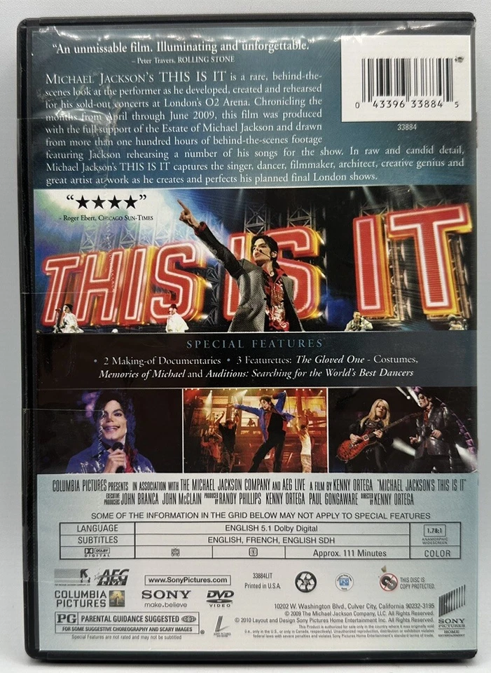 Michael Jackson’s This Is It DVD Widescreen  Discovery The Man You Never Knew - Image 2 of 3