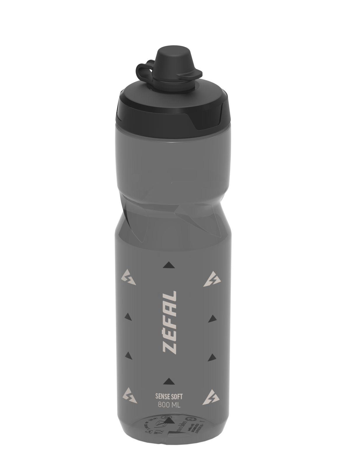Borraccia Zefal SENSE SOFT NO-MUD 800 ml smoked/nero