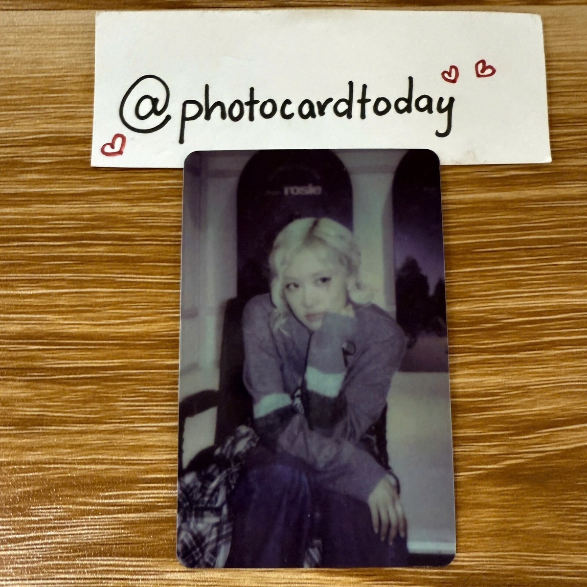 ROSIE BLACKPINK POP-UP STORE BEIJING CHINA POB OFFICIAL PHOTOCARD