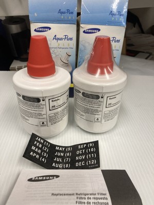 Lot of 2 Genuine Samsung Aqua-Pure Plus Refrigerator Water Filters HAFCU1/XAA