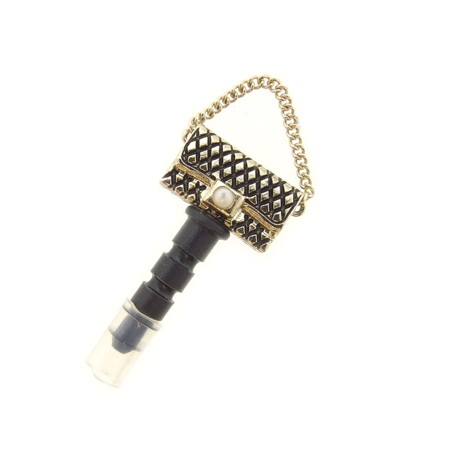 Chanel earphone jack Gold Black Woman Authentic Used L912 | eBay Chanel earphone jack Gold Black Woman Authentic Used L912 | eBay