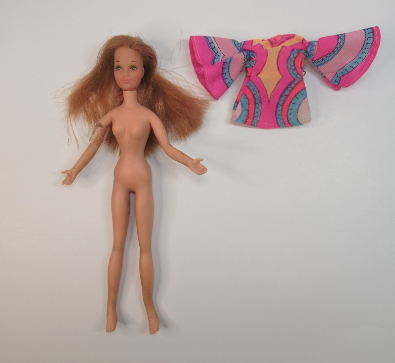 TLC Mattel Rockflower Lilac Doll With Original Dress Hong Kong 1970 Fashion Doll