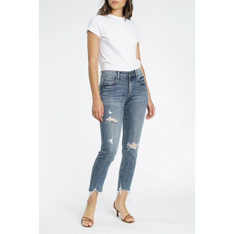 cropped cigarette jeans AG The Stilt Low-Rise Glamor up your jean game once these hit your closet Reformation + Julia Crop High