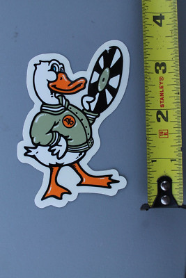 Duck Record Vinyl Music DS Cartoon Clear OG Z80A Vintage Skateboarding STICKER
