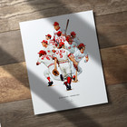 Cincinnati Reds Big Red Machine 8x10 Print Poster Baseball Illustrated Art
