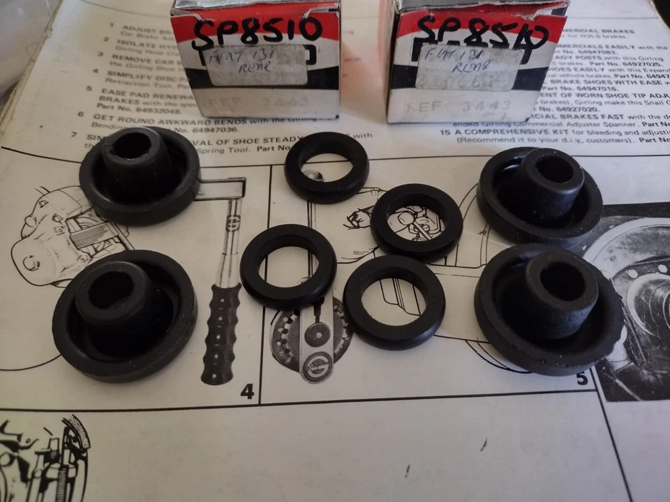 2 x WHEEL BRAKE CYLINDER KITS - FITS: FIAT 131 MIRAFIORI & SUPERMIRAFIORI & 132 - Image 2 of 2