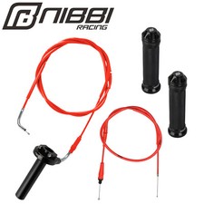 NIBBI Twist Throttle 36" 71" Cable 7/8" Grips Kit Pit Dirt Mini Bike ATV Go-Kart
