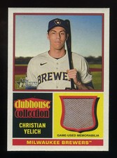 2025 Topps Heritage Baseball Clubhouse Collection Christian Yelich CCR-CY