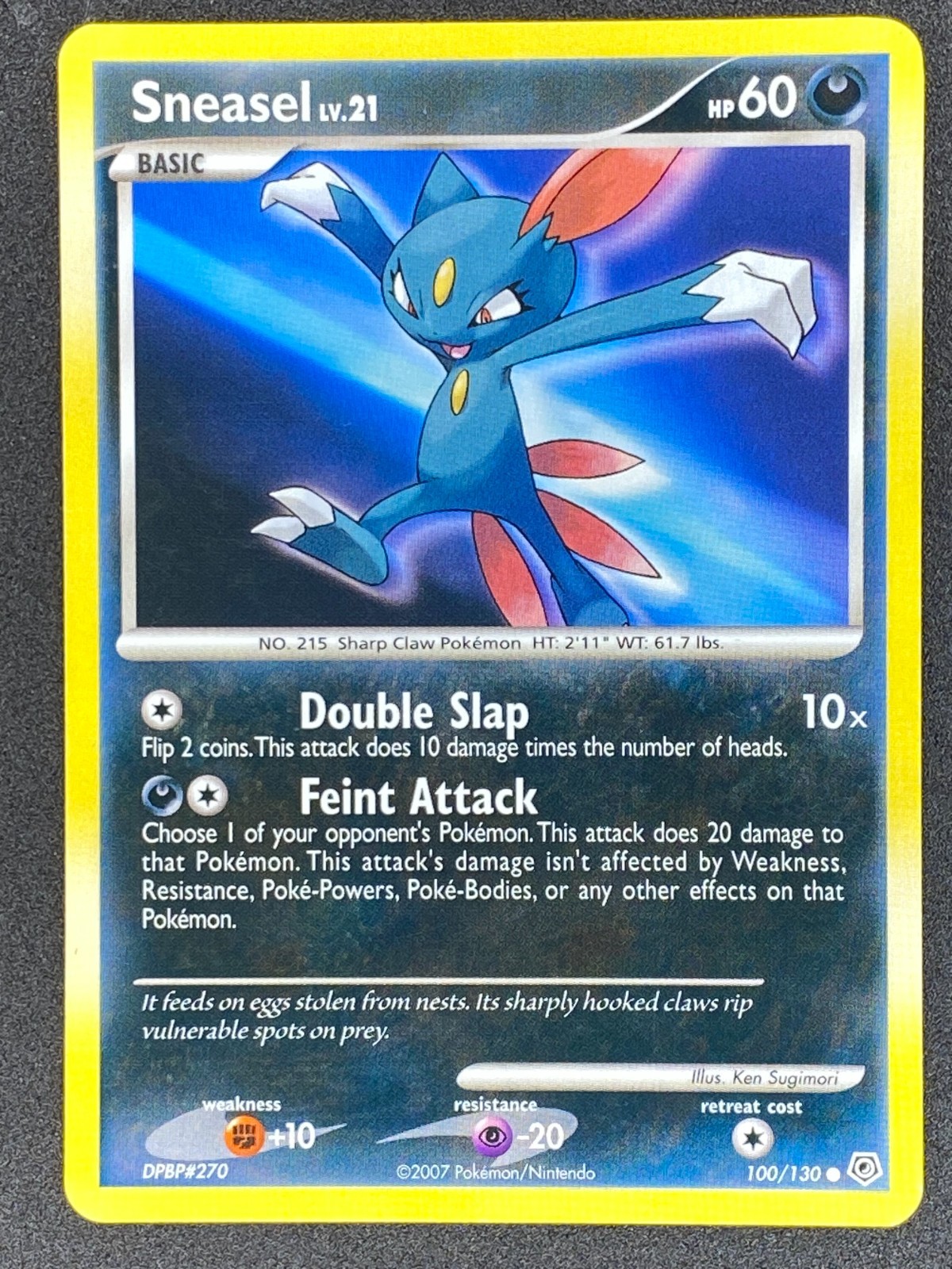 Pokémon Sneasel 100/130 DP Diamond & Pearl LP/NM