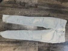 american eagle jeans women size 6 X Long Light Wash Jegging Jeans