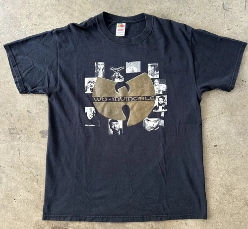 Wu-Tang Clan Rap Tee t-shirt Invincible Tour Method 2000s vintage concert t-shirt, vintage, single stitch, B+ condition