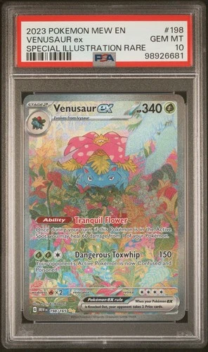 Venusaur ex 198/165 Pokemon 151 198 Special Illustration Rare GEM MINT PSA 10