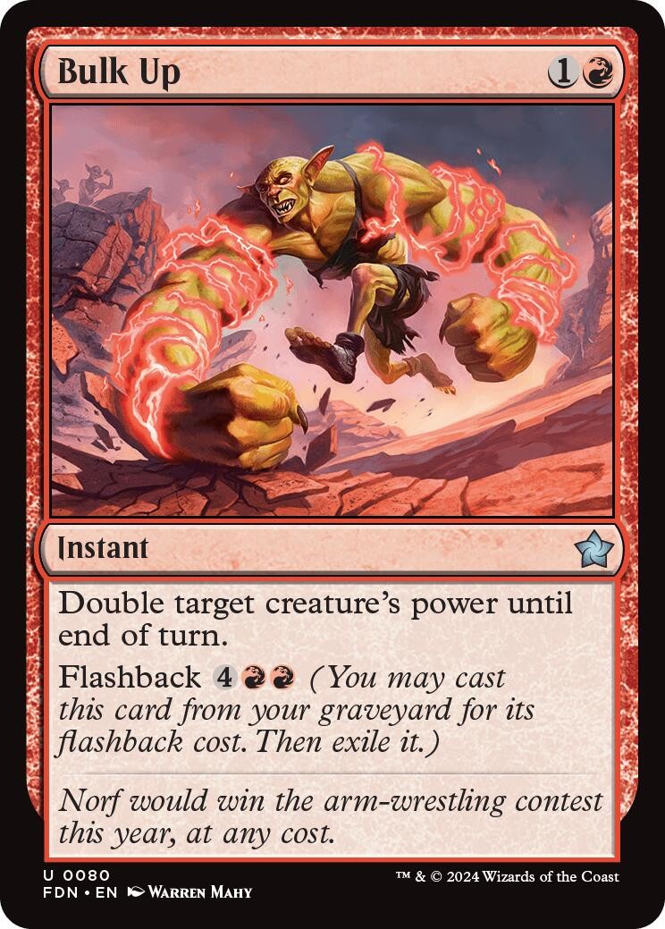NM Foil - Bulk Up [FDN - 80] Foundations