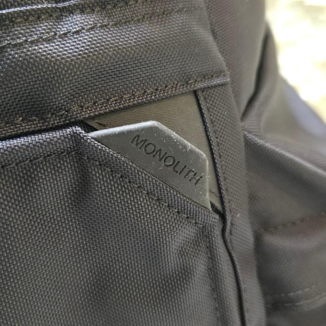 Monolith Black Polyester Rucksack Backpack Used J… - image 8