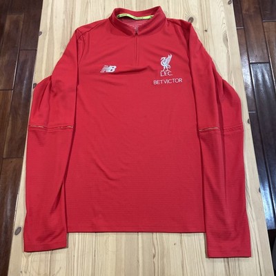 2017-18 New Balance Liverpool LFC  1/2 Zip Jacket CXXV Large Red