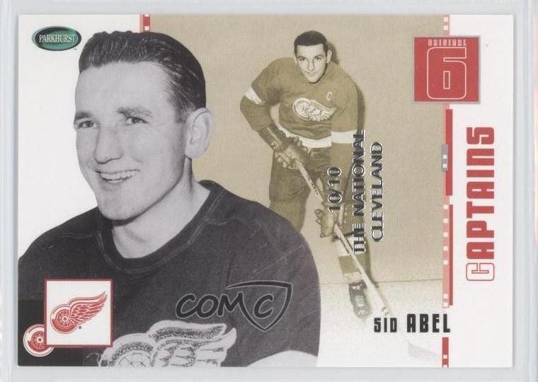 2003-04 Parkhurst Original Six Detroit Red Wings Captains 10/10 Sid Abel HOF 0a7