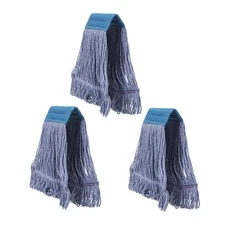 Looped-End String Wet Mop Head Refill Replacement Heavy Duty Cotton Commercia...