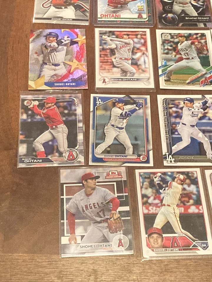 Lote de 15 cartas Shohei Ohtani Topps Bowman Chrome Finest Rookie Cup RC 2019-2025 - Imagem 3 de 4