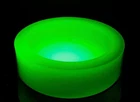 SIGNED Murano Cenedese Antonio Da Ros Uranium Space Age Flying Saucer Bowl