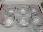 Lot Of 6 Vintage Pyrex Clear 3 Ring 6oz Custard Cups Ramekin # 445 New Condition