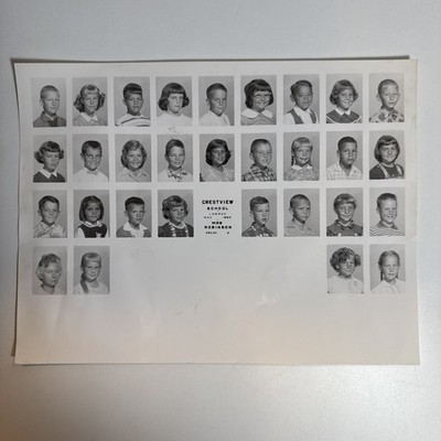 Crestview School Lompoc 1960 Grade 2 Mrs. Robinson Class Picture