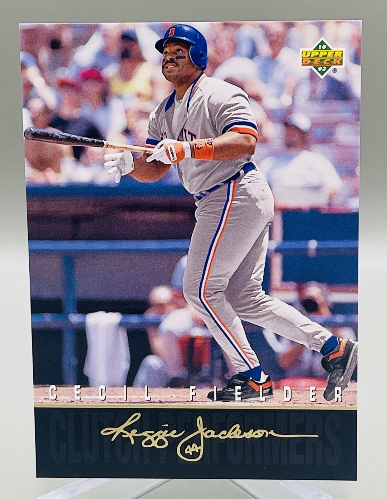 1993 Upper Deck Cecil Fielder #R9 Reggie Jackson Clutch Performers Tigers