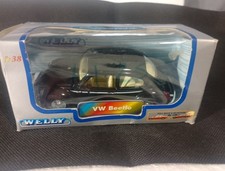 WELLY BOXED & unopened Volkswagon Beetle pull and go - Die cast car 1:38 scale.