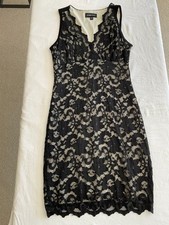 Women's Sleeveless Black Lace Dress. Excellent Condition. Size Small.