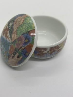 Takahashi San Francisco Collage Small Round Porcelain Trinket Box