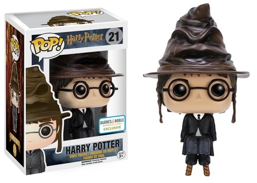Funko POP! Harry Potter with Sorting Hat #21 Barnes & Noble Exclusive