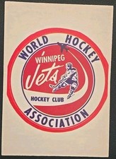 1972-73 OPC Winnipeg Jets Team Logo Pushout SP WHA O-Pee-Chee Vintage Hockey