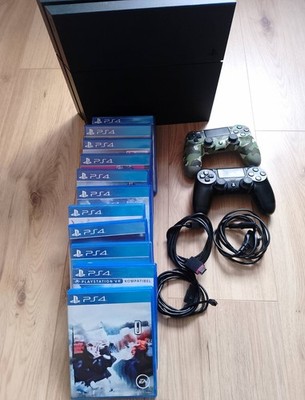 PS4 Bundle 2 Controllern, Spielen 500GB Games Action Sport NHL F1 Spass 